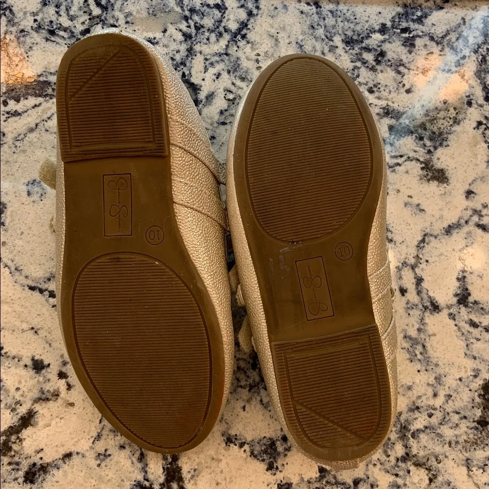 Jessica Simson Gold Double Shoes Size 10